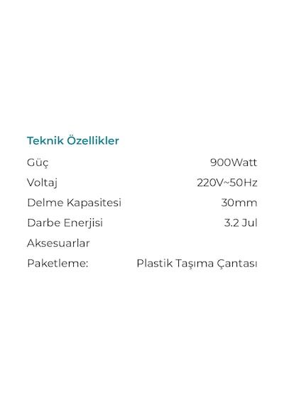 Max Extra MXP2009 - 3.2 Joule 900 W Sds Plus Kırıcı Delici