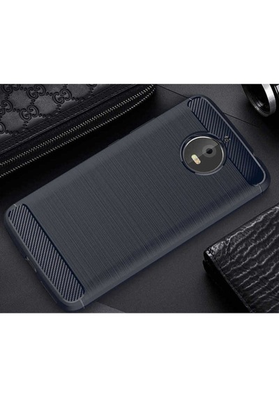 Lenovo Moto E4 Plus Kılıf Zore Room Silikon Kapak Lacivert