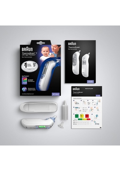 Braun Irt 6520 Thermoscan Beyaz Ateş Ölçer Yüksek Hassasiyetli Ergonomik Tasarım