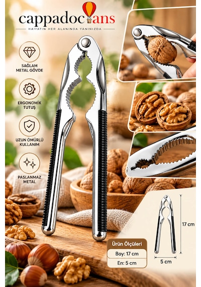 Ceviz Ve Fındık Kıracağı, Kuruyemiş Kıracağı, Kabuklu Yemiş, Ceviz Kıracağı, Fındık Kıracağı Vb. Metal, Dayanıklı, Ev Tipi Kullanım Diğer
