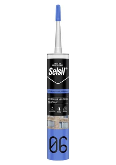 Selsil Nötr Dış Cephe Silikonu 300 Ml Gri Gri