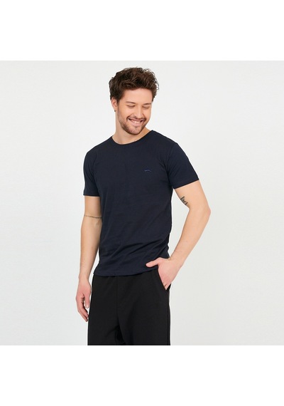 Slazenger SANDER KTN Erkek  Lacivert Tişört