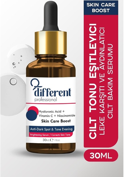 Tr Different Professional C Vitamini, Niacinakarın Bölgesi Ve Hyalüronik Asit İçeren Leke Karşıtı Cilt Serumu, T