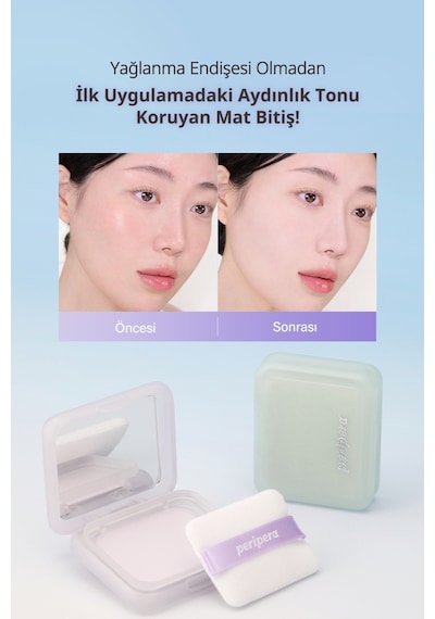 Perıpera Filter Fit Blur Pact 01 Blur Mint