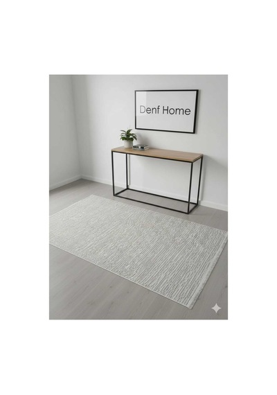Denf Home İskandinav Sisal Loop Yumuşak Doku Özel Kesim Modern Salon Koridor Oturma Mutfak Halısı Kilim Yolluk Krem - Krem