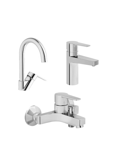 Artema Nora S Lavabo Musluk Eviye Mutfak + Banyo Batarya Seti Krom