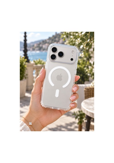 Apple iPhone Uyumlu 17-18 Pro Güçlendirilmiş Magsafe Şarj Özellikli Sararmaz Kristal Sert Kapak Kılıf Ve Kırılmaz Ekran Koruyucu Beyaz Beyaz Apple iPhone Uyumlu 17-18 Pro Güçlendirilmiş Magsafe Şarj Özellikli Sararmaz Kristal Sert Kapak Kılıf Ve Kırılmaz Ekran Koruyucu Beyaz Beyaz