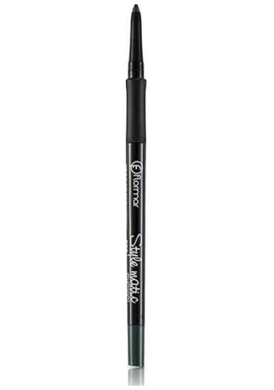 Flormar Stylematic Mat Bitişli & Suya Dayanıklı Asansörlü Göz Kalemi S08 Serious Green