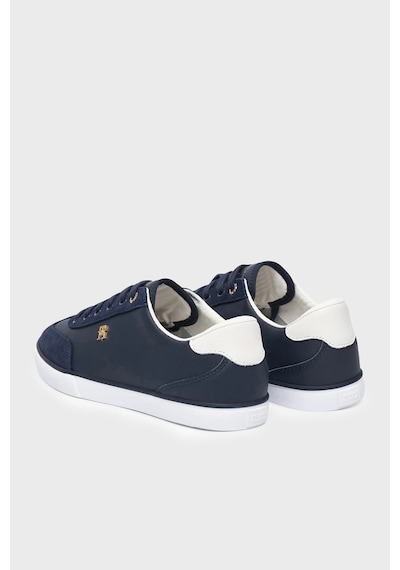 Tommy Hilfiger Logolu Deri Sneaker Ayakkabı Kadın Ayakkabı Fw0fw09391 Dw6 Lacivert