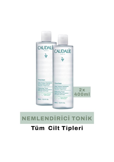 Caudalie Vinoclean Moisturizing Toner 400 Ml 2 Adet