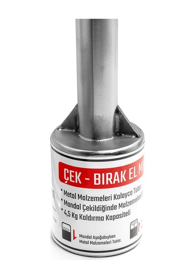 Ø60 1100 Mm Tutamaklı Çek Bırak El Mıknatısı Komple Paslanmaz