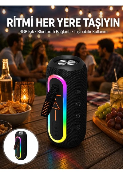 Northcity Kablosuz Bluetooth Hoparlör - Taşınabilir Yeni Nesil Çoklu Bağlantılı