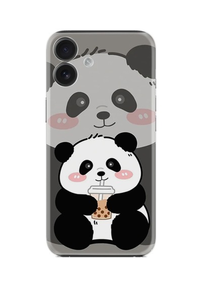 Apple İphone Uyumlu 16 Kılıf Boutique Baskılı Resimli Milkshake Panda Pcode -058