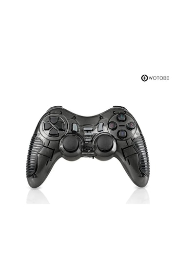 2.4g Ps1 Ps2 Ps3 Pc Android Tv Tv Box Android Telefon Uyumlu Titreşimli Kablosuz Joystick Siyah