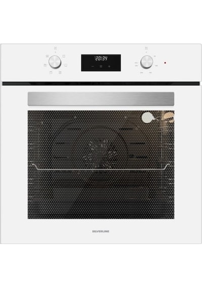 Silverline BO6502W02 - CS5429W01 - 3457 Soho 60 CM Beyaz Cam Ankastre Set