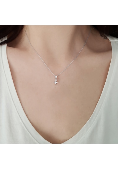 Sirius G Renk 0,10 Karat Pırlanta Tektaş Kolye 0841P0003