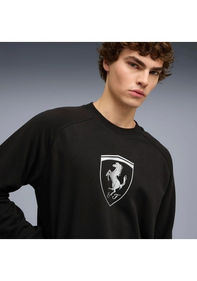 Erkek Puma Ferrari Tonal Shield Cn Siyah Erkek Sweatshirt