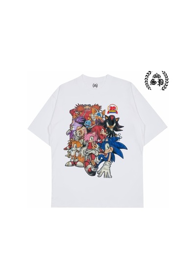 Startmore Sonic Family Y2k Vintage T-shirt Beyaz