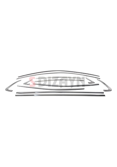 S-dizayn Renault Clio 5 Krom Cam Çerçevesi 12 Prç. 2019 Üzeri A+ Kalite