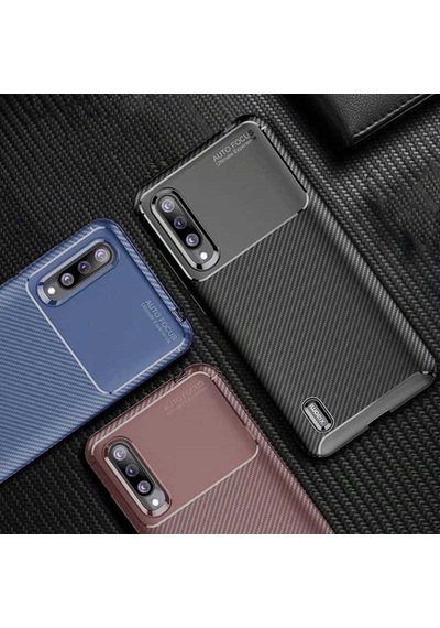 Xiaomi Mi 9 Lite Kılıf Zore Negro Silikon Kapak Lacivert