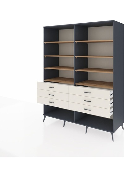 Kronos Gardrop 8 Raflı 6 Çekmeceli 176x59x221 Antrasit-çam/aytaşı Çam/aytaşı Kronos Gardrop 8 Raflı 6 Çekmeceli 176x59x221 Antrasit-çam/aytaşı Çam/aytaşı