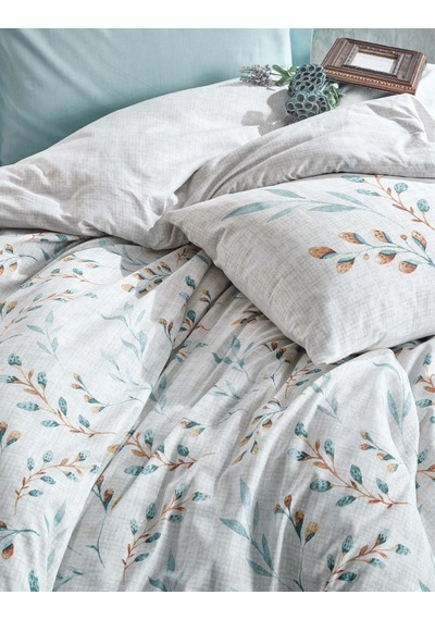 Cotton Box Modeline Ranforce Lendell Mint Çift Kişilik Nevresim T Mint Yeşil