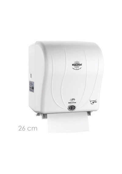 Rulopak R-1301B Beyaz Sensörlü Havlu Makinesi 26 CM