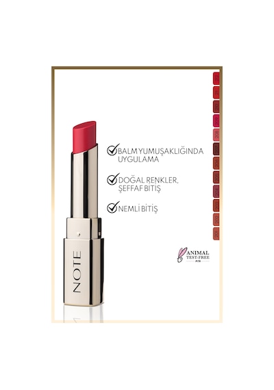 Note Cosmetics Iconic Sheer Lipstick Nemlendirici Parlak Ruj 209 Limitles Nemlendirici Parlak Ruj - Pembe 209