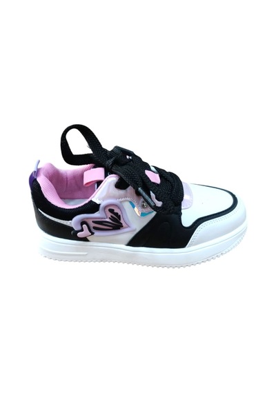 Cool Megan Kız Çocuk Bağcıklı Sneaker Spor Ayakkabı Beyaz / Lila Sedef
