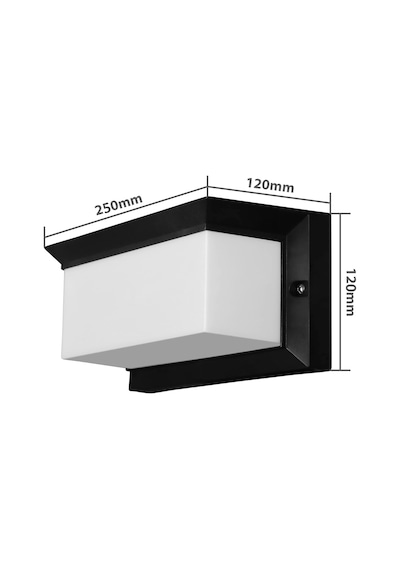 Bahçe Aydınlatması Led Işık 12w Led Aydınlatma Zita Ultra Şapkalı Bahçe Duvar Aplik Su Geçirmez Beyaz Işık - 6500k Diğer