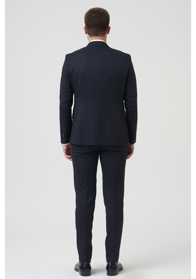 White Stone Houston D2404 Slim Fit 6 Drop Damatlık Takım Elbise Lacivert - Laci Lacivert