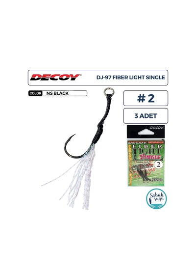 Decoy Dj-97 Fiber Light Tüylü Tekli Asist İğnesi 2 3 Adet