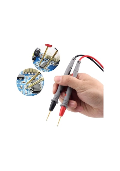 1 Çift Iğne Uçlu Multimetre Probu 1000v 20a Tüm Multimetreler Ile Uyumlu Test Ölçüm Kalosu