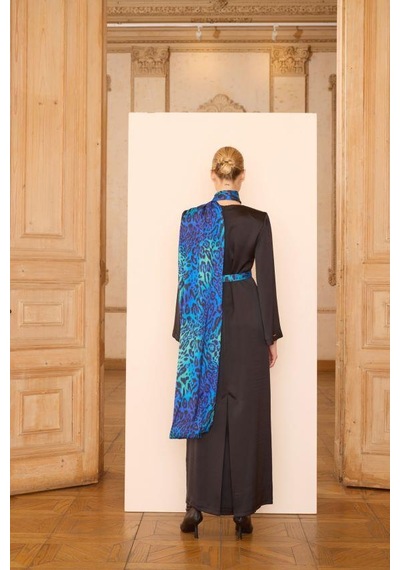 Senna Fıore Dress Gece Mavisi Lacivert
