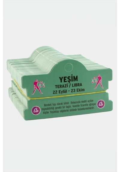 Yeşim & Terazi Burç Bileklik Kartı