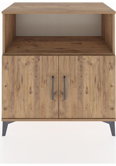 Hyperion Şifonyer Tek Raflı 2 Kapaklı 88x44x96 Çam-çam Atlas Çam
