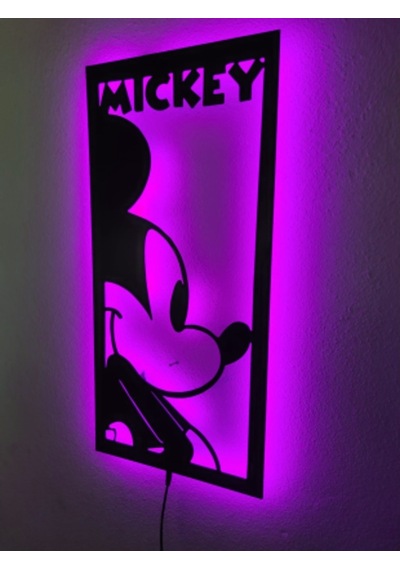 Mickey Mouse Led Işıklı Tablo (523524609)