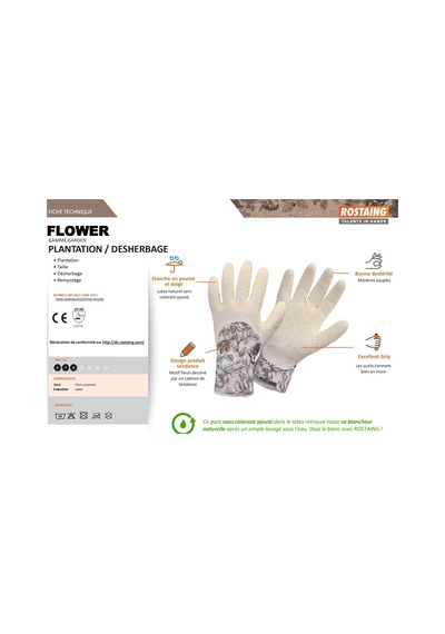 Rostaıng Flower Bahçe Ekim Dikim Eldiveni