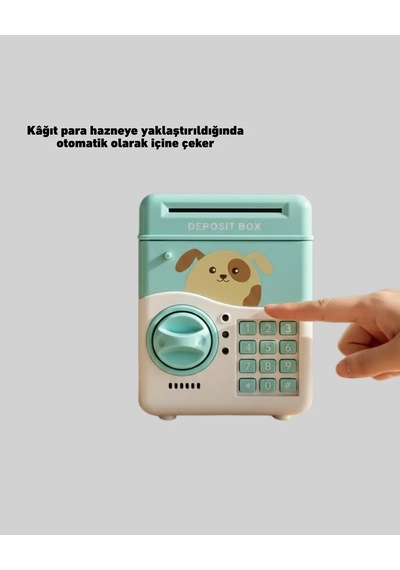 Sam51 Müzikli Işıklı Kumbara Su Yeşili Diğer