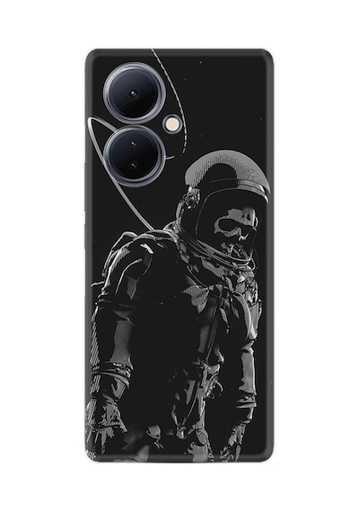 Vivo V29 Lite Kılıf Silikon Desen Özel Seri Iskelet Astronot 1613