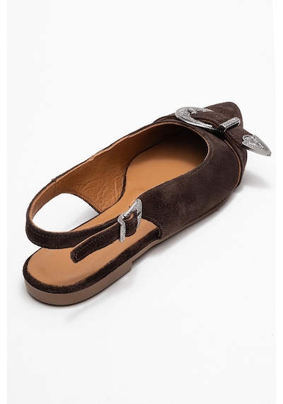 Luvishoes Luvi Shoes Dorothy Kahverengi Süet Hakiki Deri Tokalı Sivri Burunlu Kadın Sandalet Kahverengi Luvishoes Luvi Shoes Dorothy Kahverengi Süet Hakiki Deri Tokalı Sivri Burunlu Kadın Sandalet Kahverengi