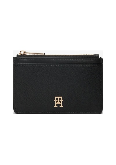Tommy Hilfiger Th Icon Long Cc Holder Kadın Siyah Cüzdan - Aw0aw18867