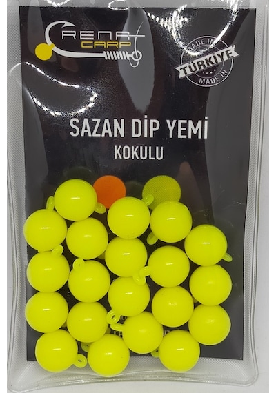 Renat Carp Kulplu Kokulu Fluo Yeşil Top Sazan Dip Yemi 12 Mm (20