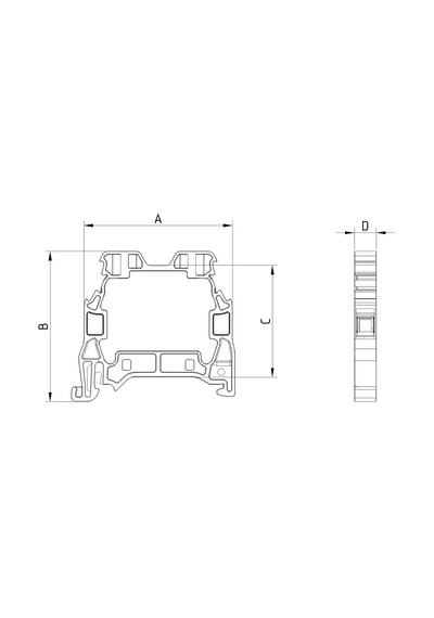 Onka Mtk 2,5mm² Vida Bağlantılı Topraklama Ray Klemensi Kamuflaj Onka-1291