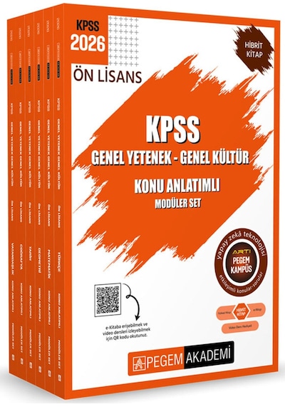 2026 Kpss Ön Lisans Konu Anlatımlı Modüler Set Genel Yetenek Genel Kültür 6 Kitap