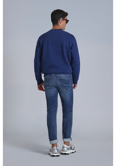 Lufian Brıce Smart Jean Erkek Pantolon Slim Fit Mavi Mavi 112200210100300 Mavi