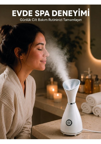 Nano İyonik Buhar Cihazı Tek Tuşla Kullanım Yüz Bakım Makinesi - Lisinya