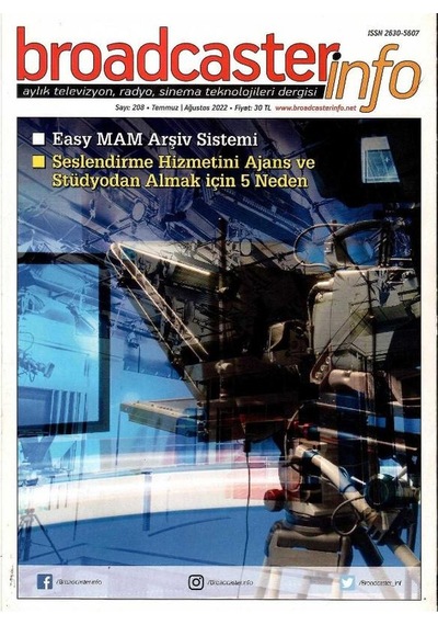Broadcasterinfo:aylık Televizyon,radyo,sinema Teknolojileri Dergisi: Seslendirme Hizmetini Ajans Ve Stüdyodan Almak İçin 5 Neden Sayı:208-temmuz/ağustos 2022 Retro Koleksiyon Eski Baskı