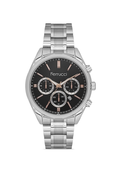Ferrucci Gümüş Çelik Kordon Erkek Kol Saati L03634m.02 Gümüş