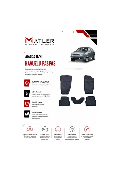 Skoda Fabia 1997 Model 4d Ekstra Havuzlu Paspas